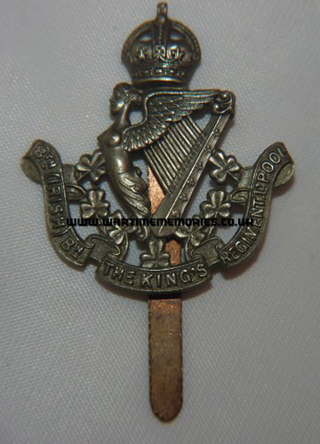 8th Irish Batalion, Kings Liverpool cap badge